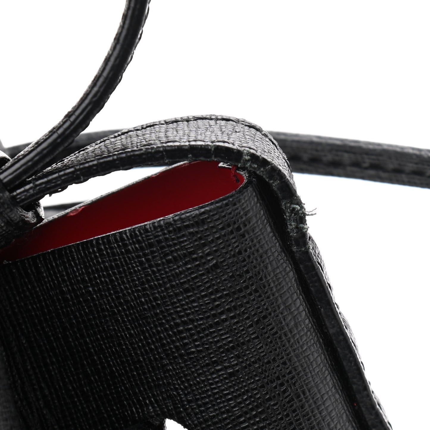 Calfskin Mini Bucket Bag Black Flamma