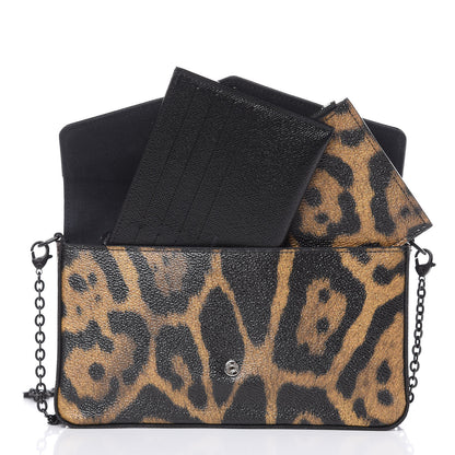 Louis Vuitton Monogram Animal Print Pochette Felicie Chain Wallet 7 of 9