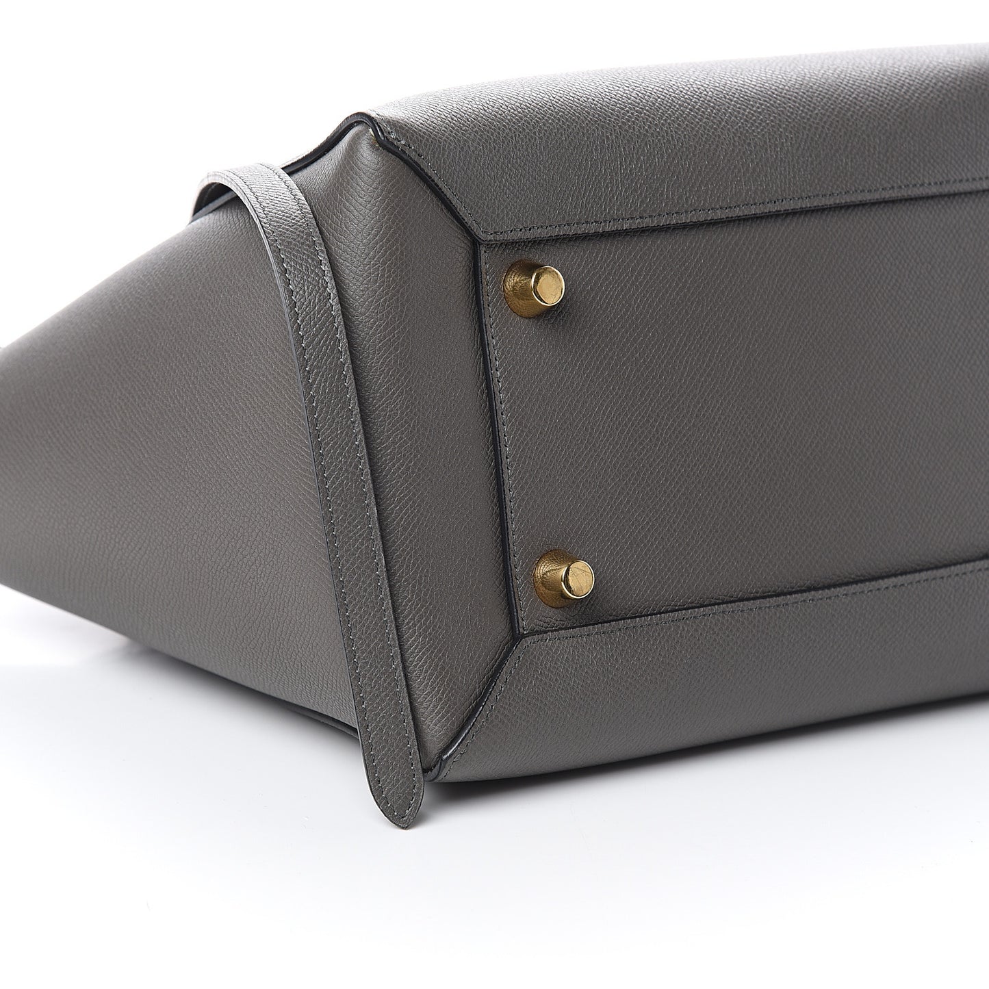 Grained Calfskin Mini Belt Bag Grey