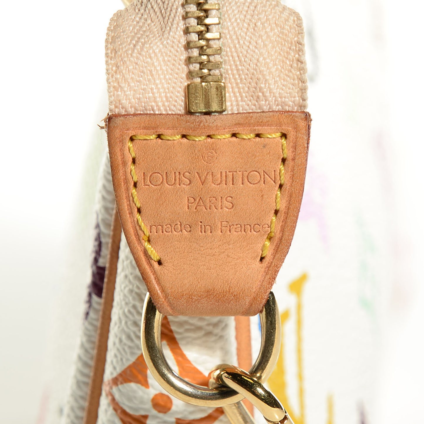 Monogram Multicolor Pochette Accessories White