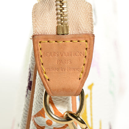 Louis Vuitton Monogram Multicolor Pochette Accessories White 5 of 8