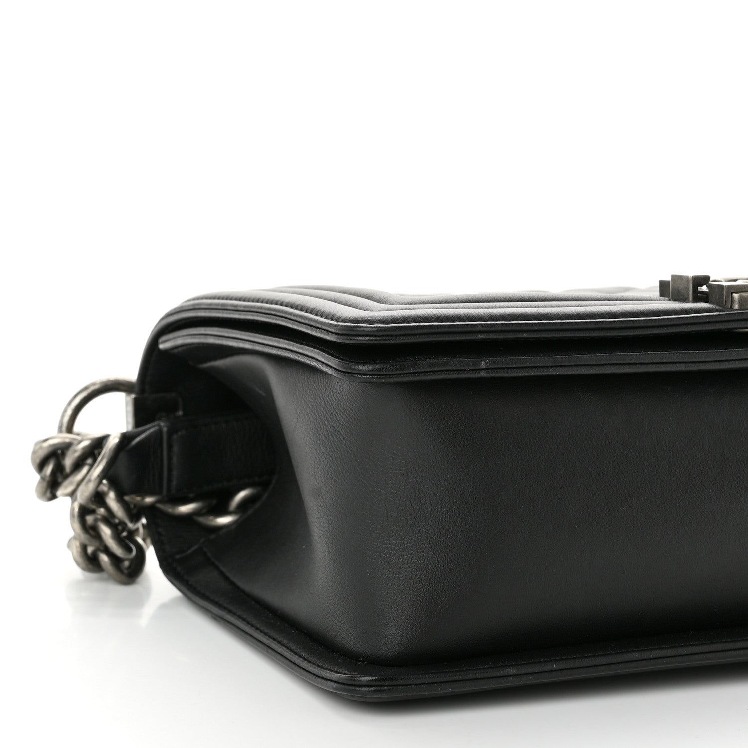 Chanel Calfskin Quilted Medium Boy Flap Black 9 of 10