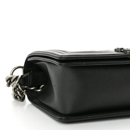 Chanel Calfskin Quilted Medium Boy Flap Black 9 of 10