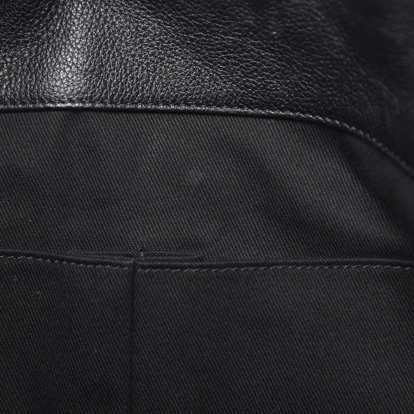 Grained Calfskin Stitched Medium Braided With Style Hobo Black