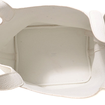 Hermes Taurillon Clemence Picotin PM White 5 of 8