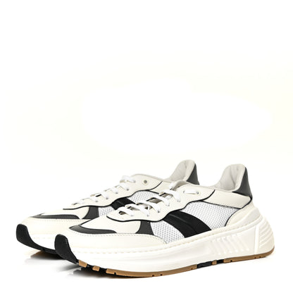 Bottega Veneta Calfskin Technical Mesh Speedster Sneakers 42 White Black 3 of 14