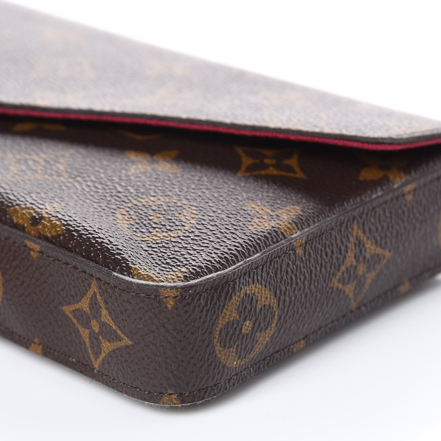 Louis Vuitton Monogram Pochette Felicie Chain Wallet Fuchsia 11 of 13