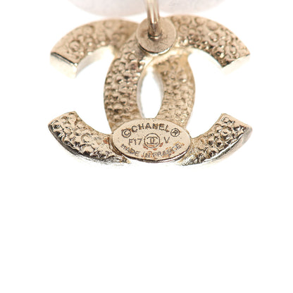 Chanel Crystal CC Earrings Light Gold 4 of 5