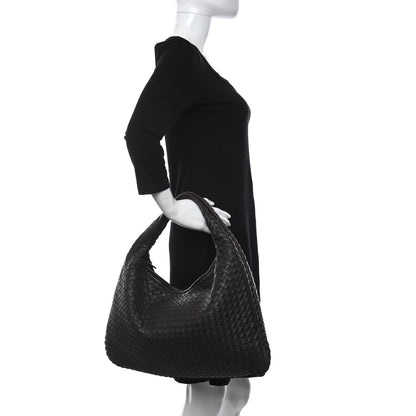 Bottega Veneta Nappa Intrecciato Large Veneta Hobo Ebano 2 of 20