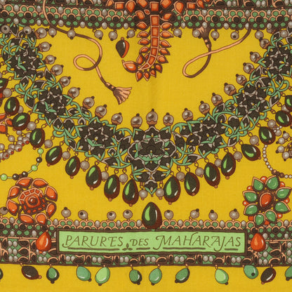 Hermes Cashmere Silk Parures Des Maharajas Shawl 140 3 of 7