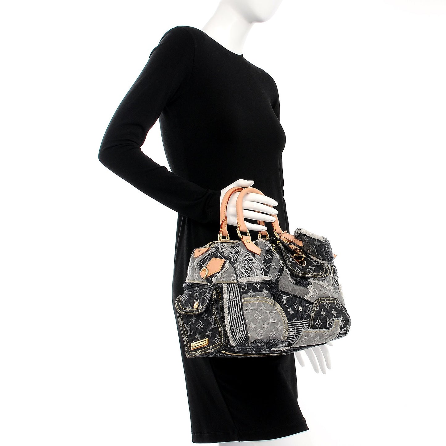 Denim Patchwork Speedy 30 Grey