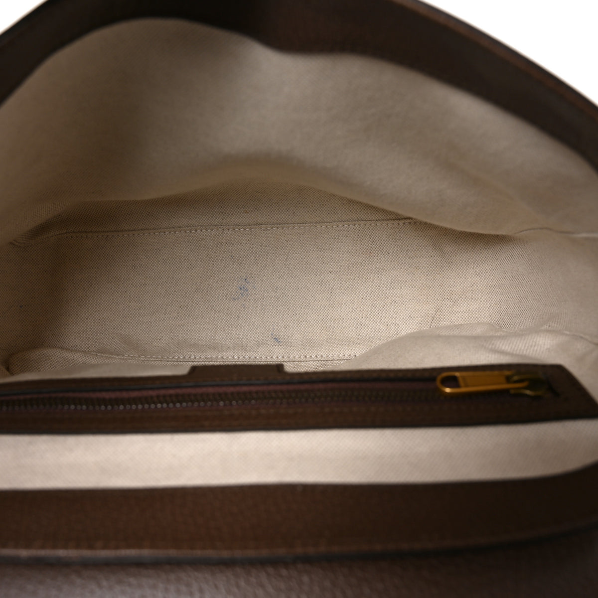 Gucci Tender GG Supreme Monogram Textured Dollar Calfskin Ophidia Messenger Bag Beige Ebony Dark Brown 5 of 10