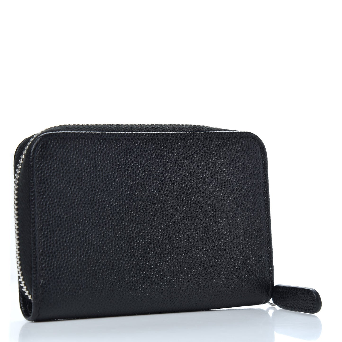 Caviar CC Small Zip Around Coin Purse Black Blue Green