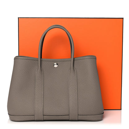 Hermes Vache Country Garden Party 30 TPM Gris Asphalte 9 of 9