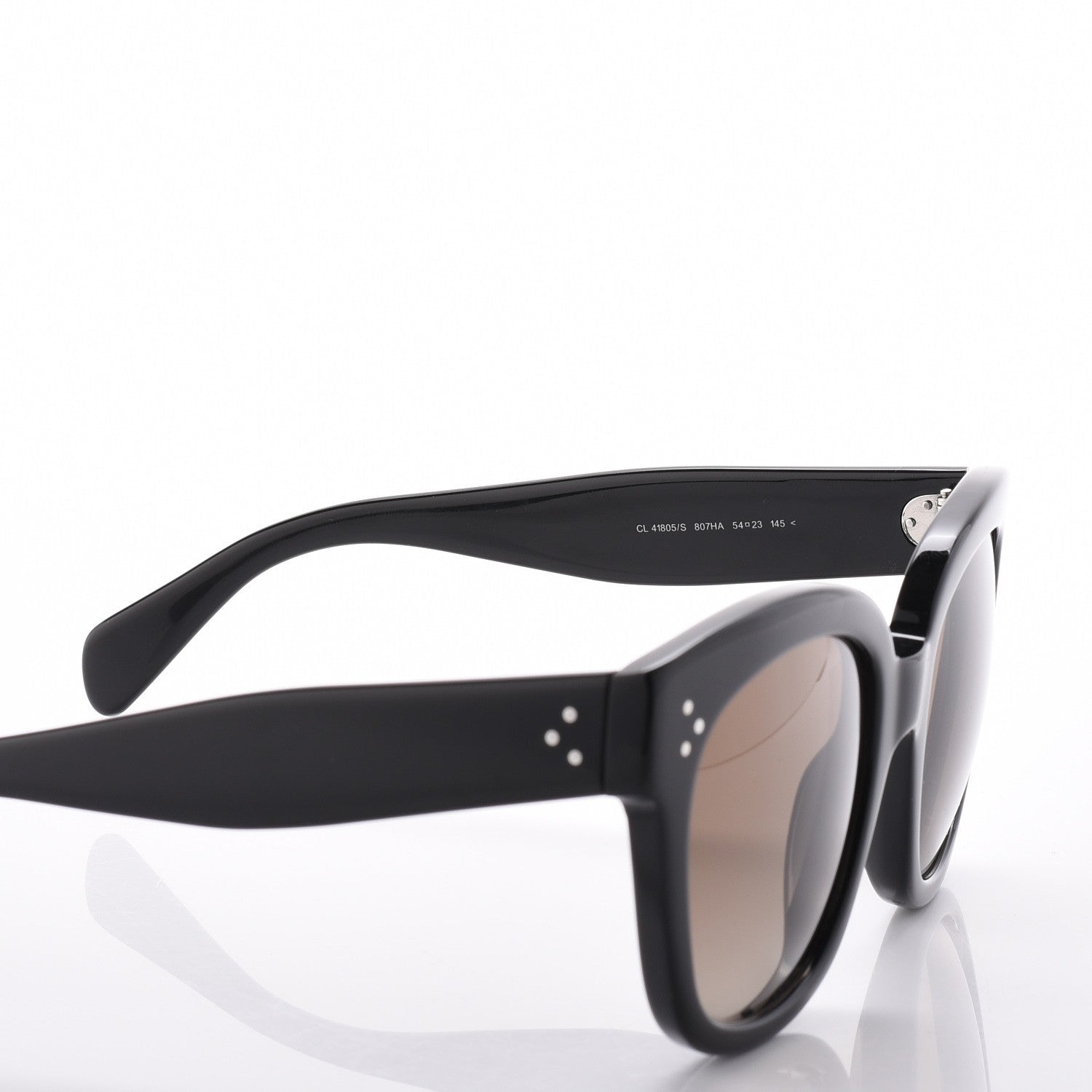 Celine New Audrey Sunglasses CL 41805/S Black 6 of 8