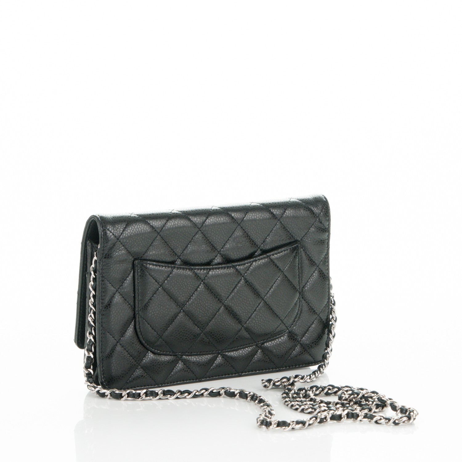 Chanel Caviar Quilted Wallet On Chain WOC Black 3 of 8
