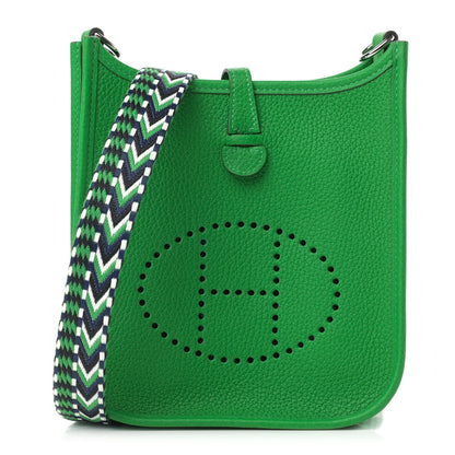 Hermes Taurillon Clemence Allegro Evelyne TPM Bamboo 1 of 9