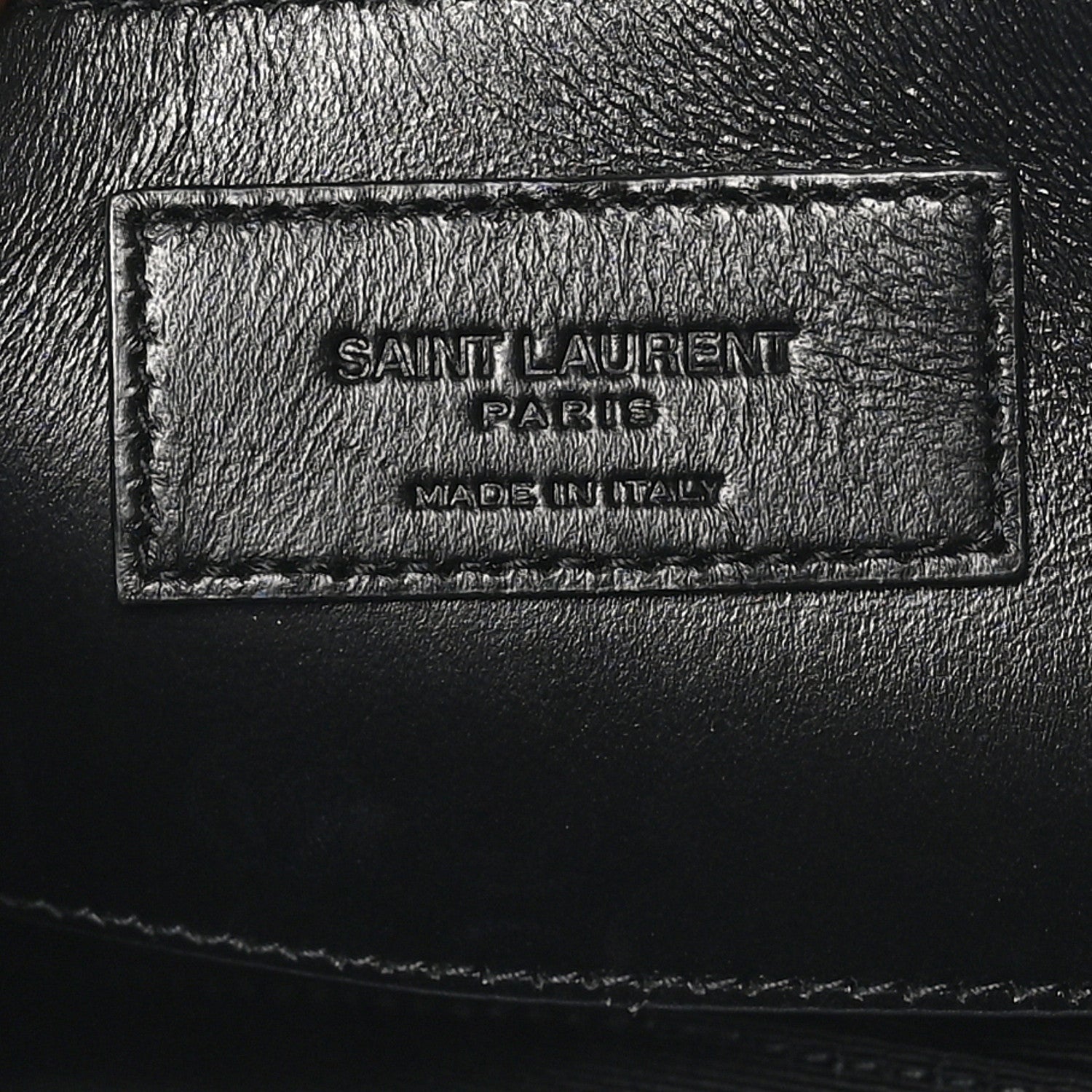 Saint Laurent Lambskin Quilted Gaby Zipped Shoulder Bag Black 6 of 10