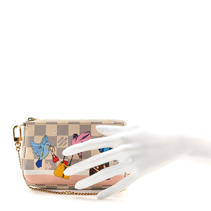 Louis Vuitton Damier Azur 2018 Christmas Animation Mini Pochette Accessories 2 of 6