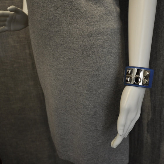 Hermes Swift Collier de Chien CDC Bracelet Mykonos Bleu 2 of 5