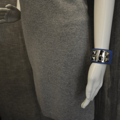 Hermes Swift Collier de Chien CDC Bracelet Mykonos Bleu 2 of 5