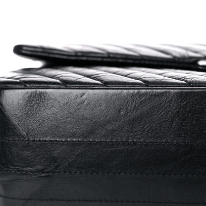 Chanel Aged Calfskin Chevron Quilted 2.55 Reissue 226 So Black 17 of 18