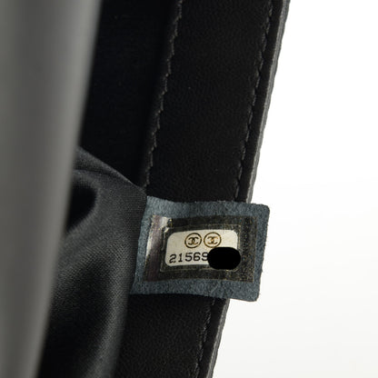 Chanel Sequin Embroidered Single Flap Black Silver 9 of 9