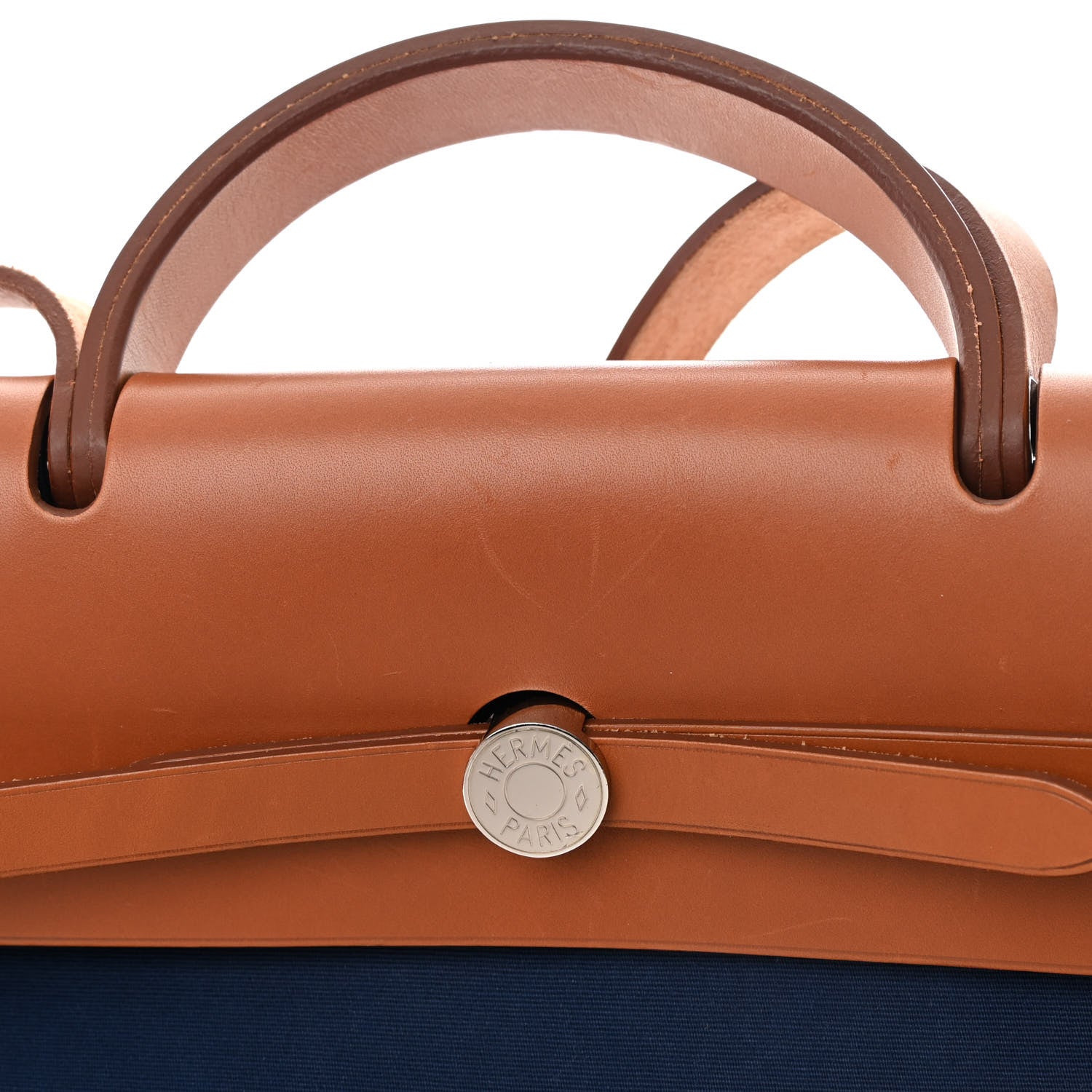 Hermes Toile Vache Hunter Herbag Zip 39 MM Bleu Marine 13 of 15