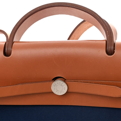 Hermes Toile Vache Hunter Herbag Zip 39 MM Bleu Marine 13 of 15