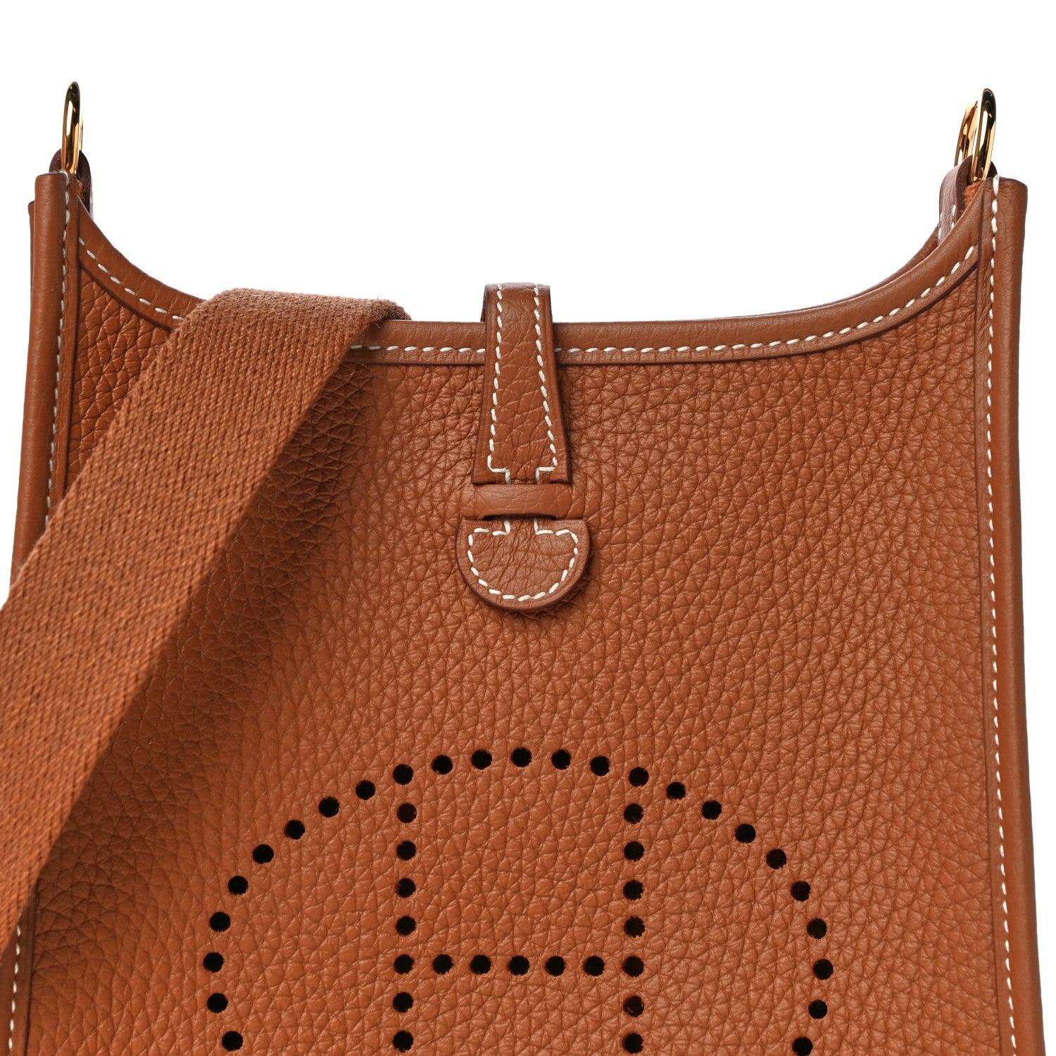 Hermes Taurillon Clemence Evelyne TPM Gold 7 of 10