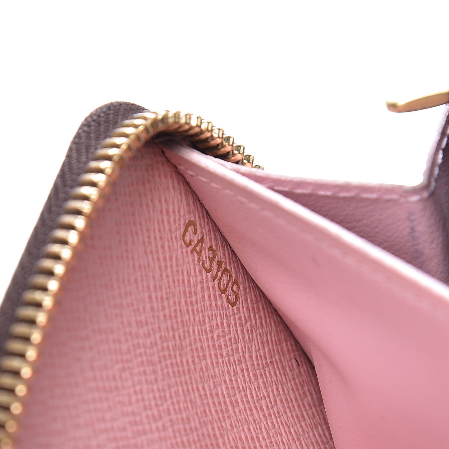 Monogram Clemence Wallet Rose Ballerine