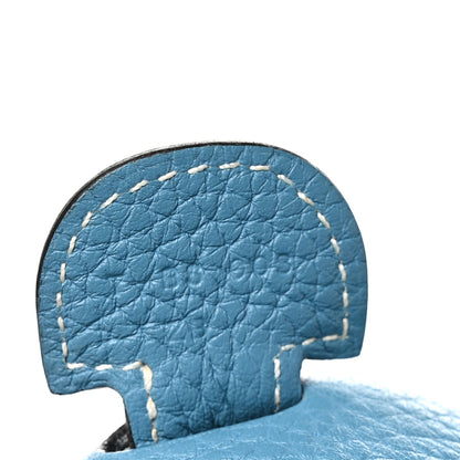 Hermes Taurillon Clemence Evelyne III GM Blue Jean 7 of 11