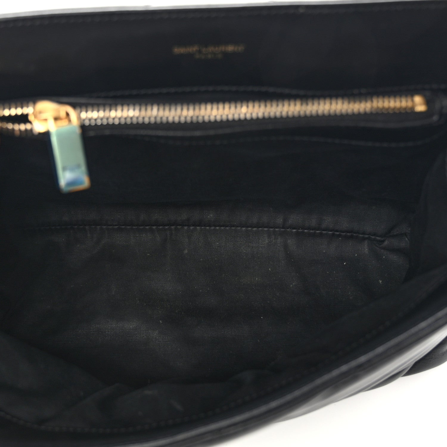 Saint Laurent Calfskin Y Quilted Monogram Medium Loulou Chain Satchel Black 5 of 14