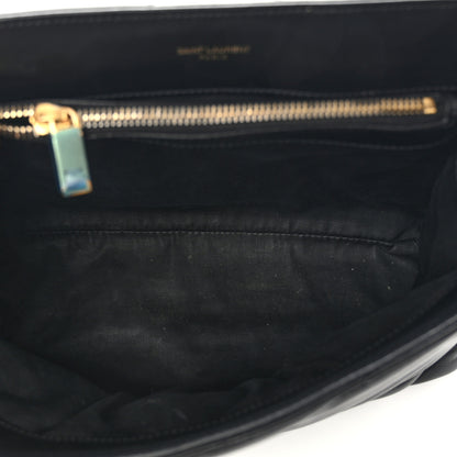 Saint Laurent Calfskin Y Quilted Monogram Medium Loulou Chain Satchel Black 5 of 14