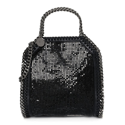 Stella McCartney Crystal Stones Tiny Fold Over Falabella Black 1 of 11