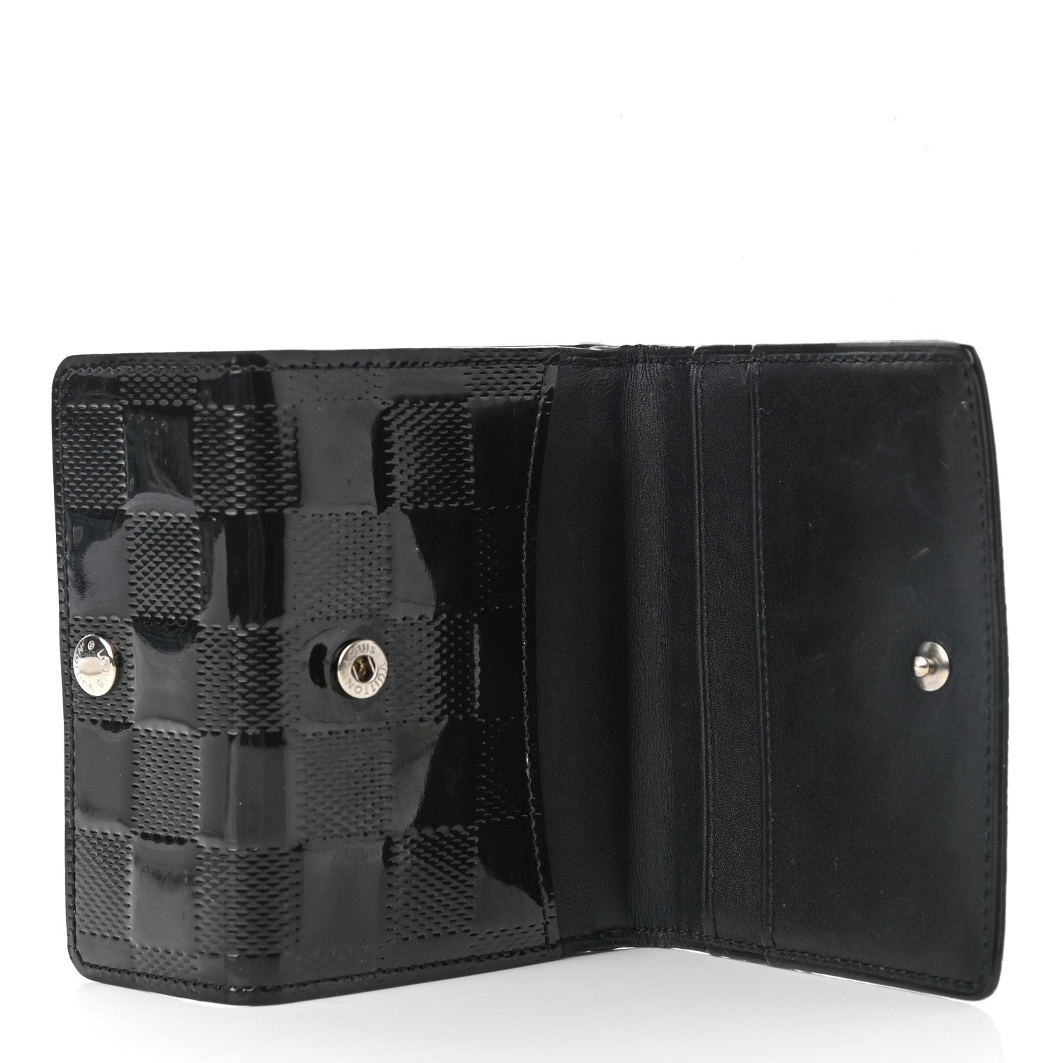 Louis Vuitton Damier Vernis Ludlow Wallet Black 5 of 7