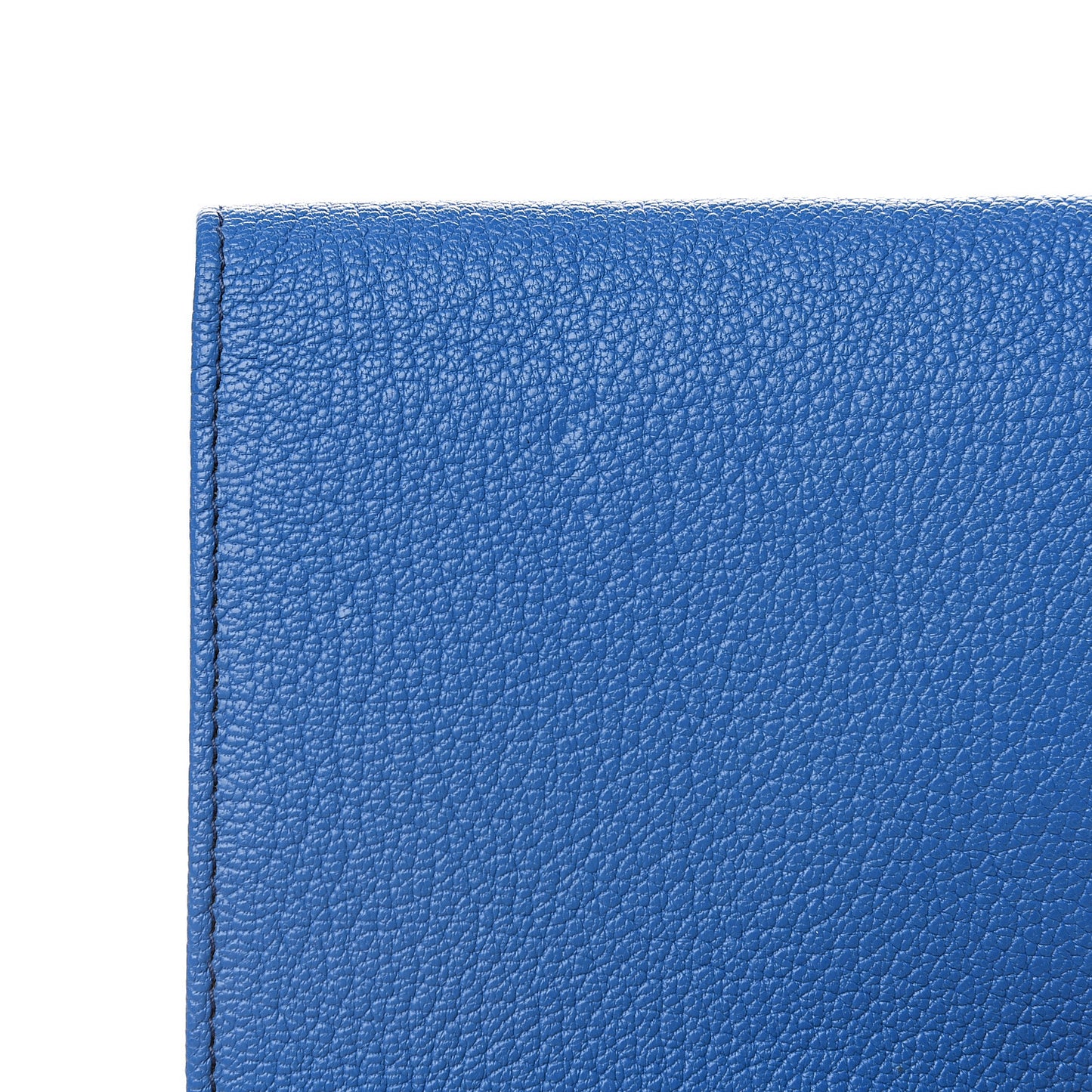 Goatskin Madras Flap Wallet Cobalto
