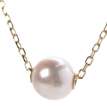 Mikimoto 18K Yellow Gold Akoya Pearl 8mm Single Pendant Necklace 4 of 6