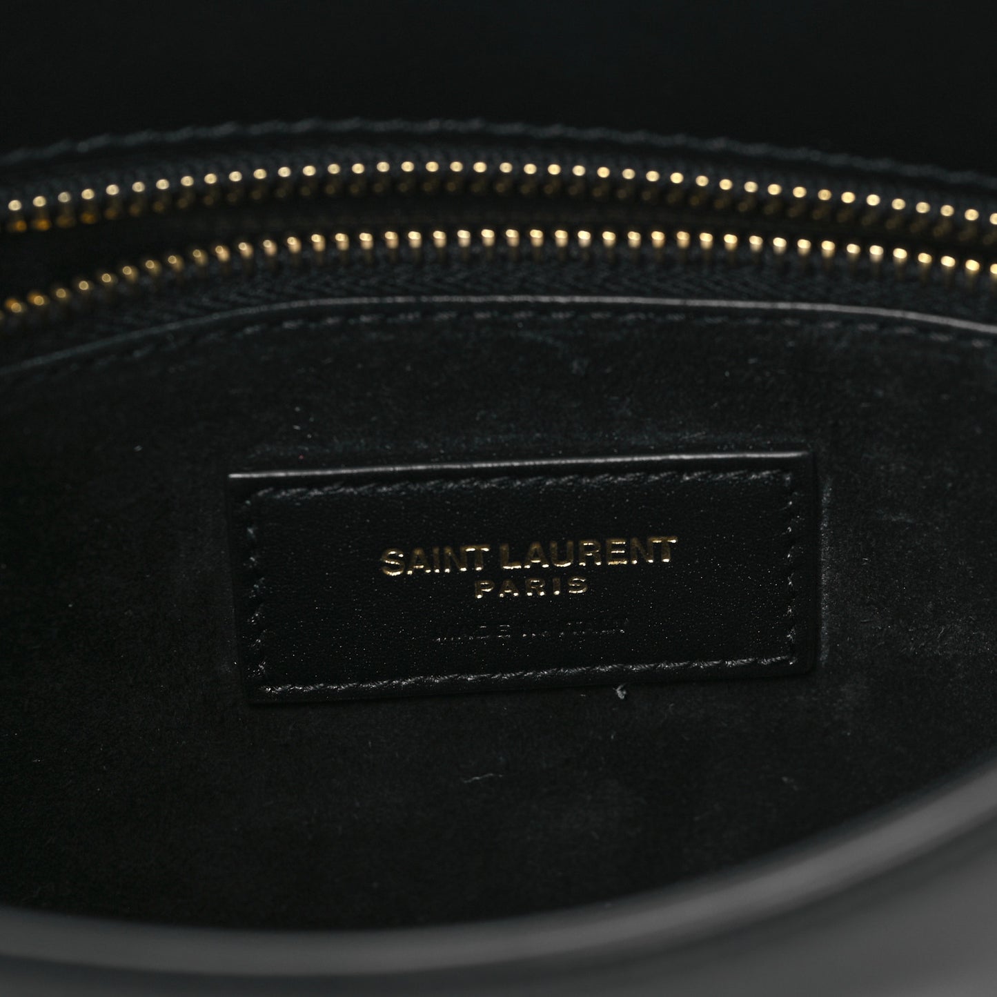 Patent Calfskin Sadie Shoulder Bag Black