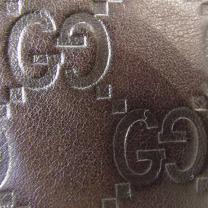Gucci Guccissima Metal Bar French Flap Wallet Brown 9 of 10