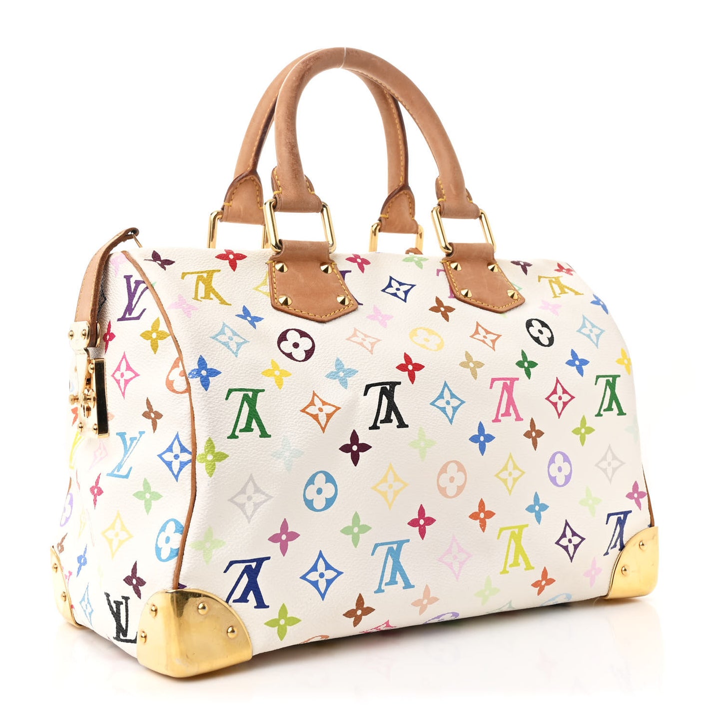 Monogram Multicolor Speedy 30 White