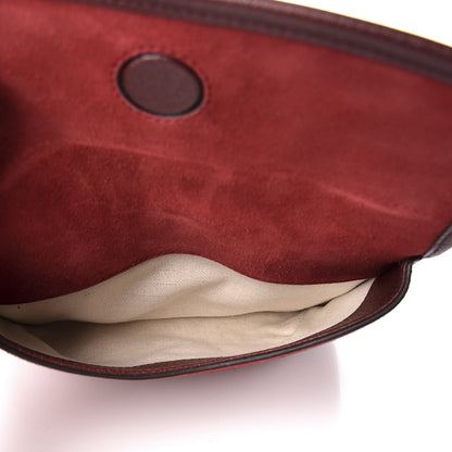 Gucci Suede Web Small Neo Vintage Double Flap Messenger Bag Romantic Cherry Chardonnay 8 of 16