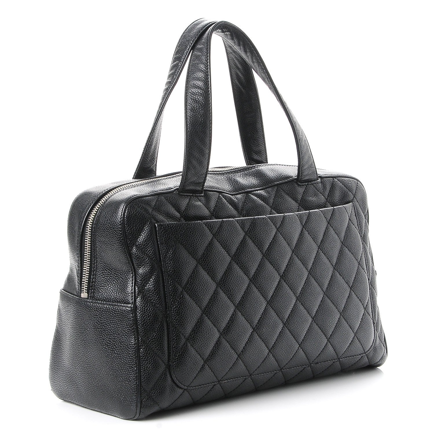Chanel Caviar Quilted Bowler Black 3 of 8