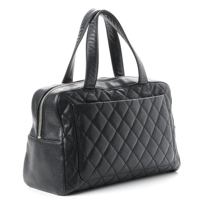 Chanel Caviar Quilted Bowler Black 3 of 8