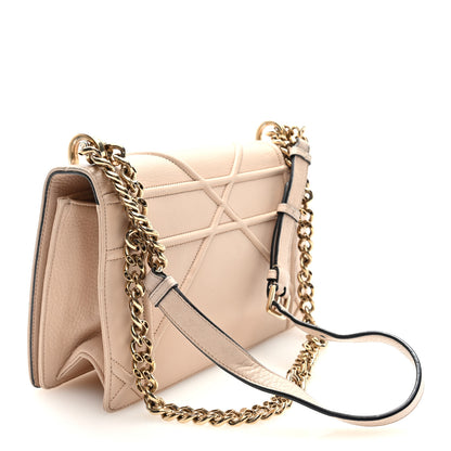 Christian Dior Grained Calfskin Medium Diorama Flap Bag Nude 3 of 9