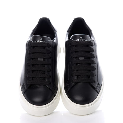 Louis Vuitton Calfskin Time Out Sneakers 35.5 Black 5 of 10