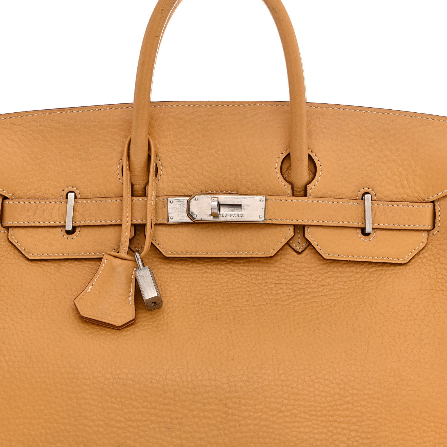 Hermes Taurillon Clemence HAC Birkin 32 Natural Sable 8 of 24