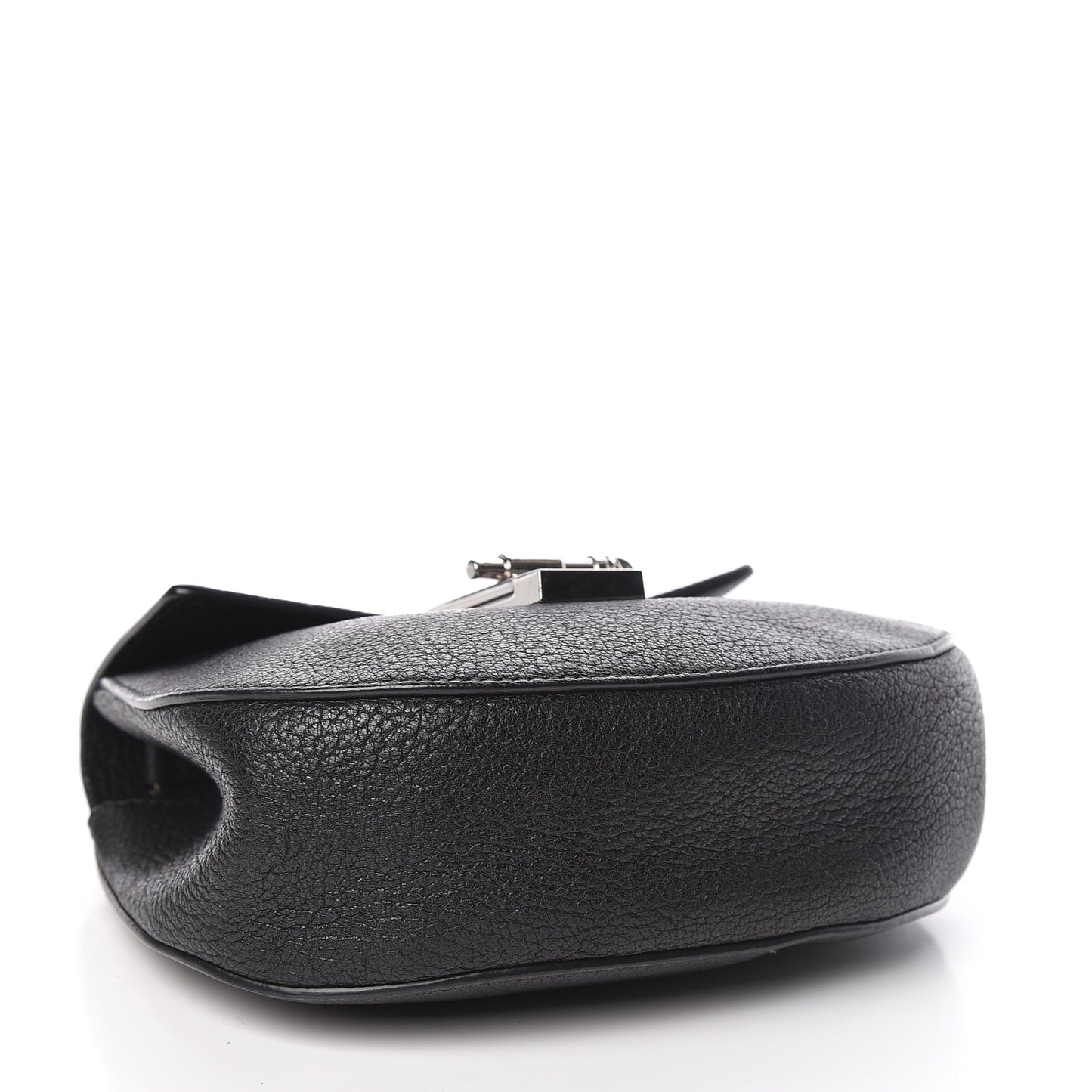 Grained Lambskin Mini Drew Shoulder Bag Black
