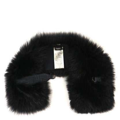 Fendi Fox Fur Belt Scarf Black 2 of 3