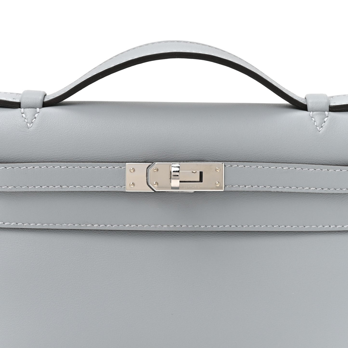 Swift Kelly Pochette Clutch Gris Pantin